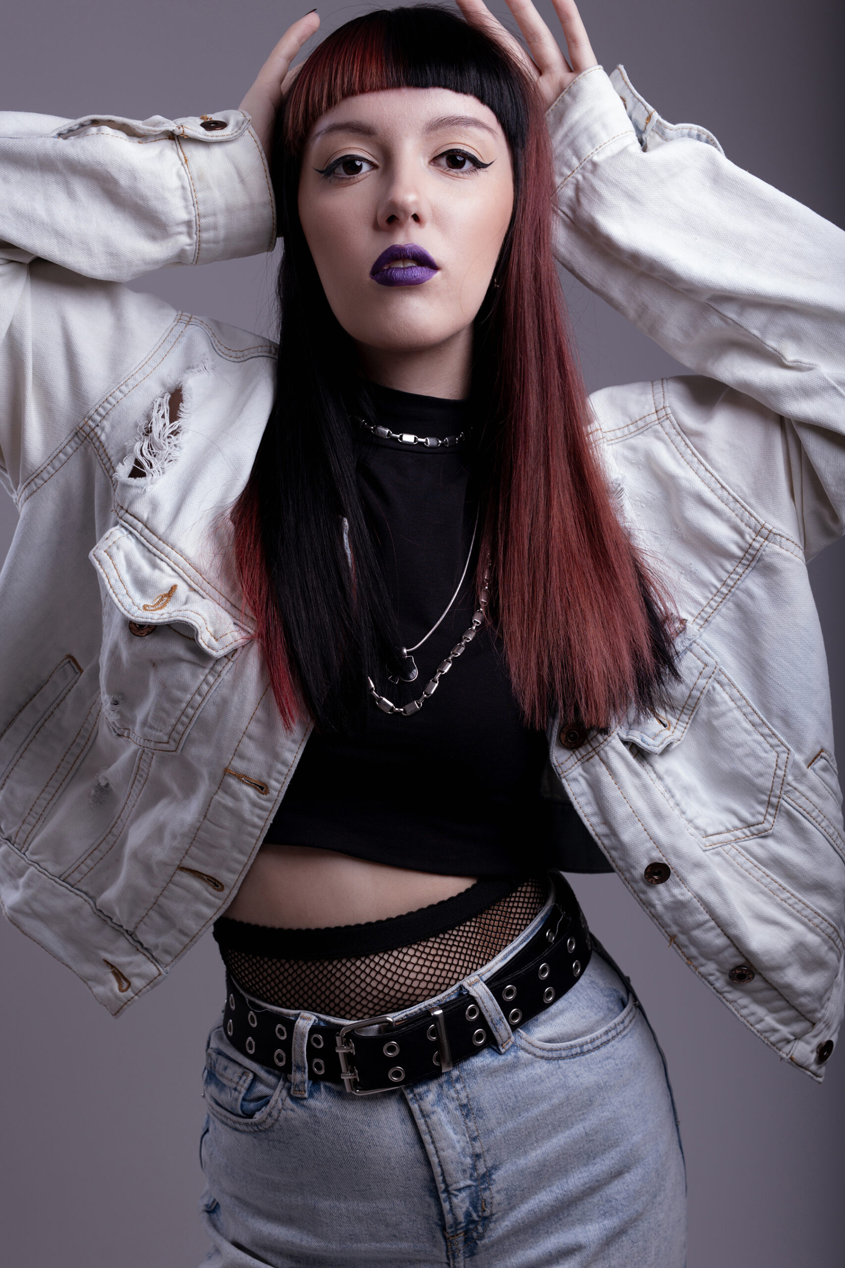 Dominik Podwika, color fantasía, color, look, lacio, fleco, diseño de color, pastel, rosa,