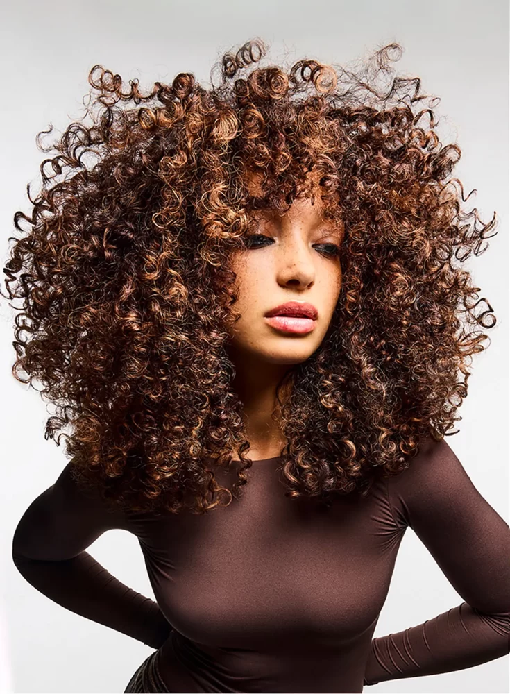 rizos, castaño COLOR, MODELO CABELLO MEDIANO CON ONDAS, IGORA SERO AMM, SCHWARZKOPF PROFESSIONAL