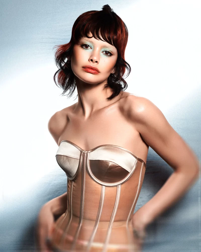 Audace, Anna Pacito, John Rawson, looks femeninos, looks comerciales, corte de pelo, moda para el pelo, diseño de color, castaó, rojizo, fleco, ondas