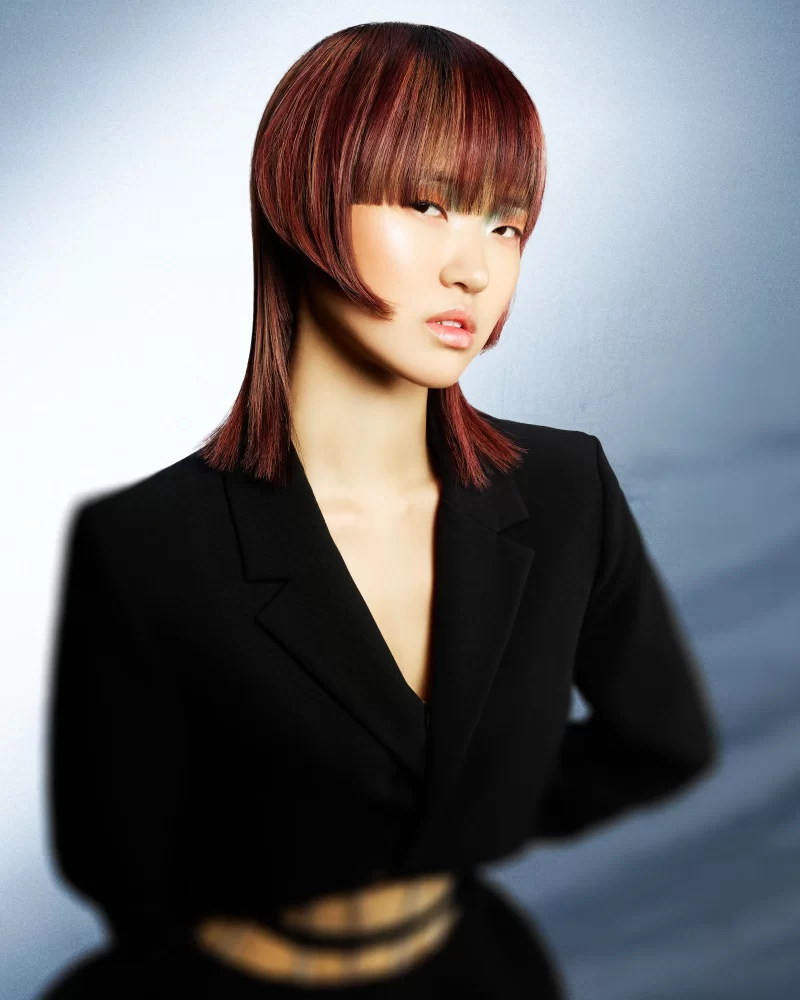 Audace, Anna Pacito, John Rawson, looks femeninos, looks comerciales, corte de pelo, moda para el pelo, lacio, fleco, castaño, rojizo, hime, bob, mediano, diseño de color