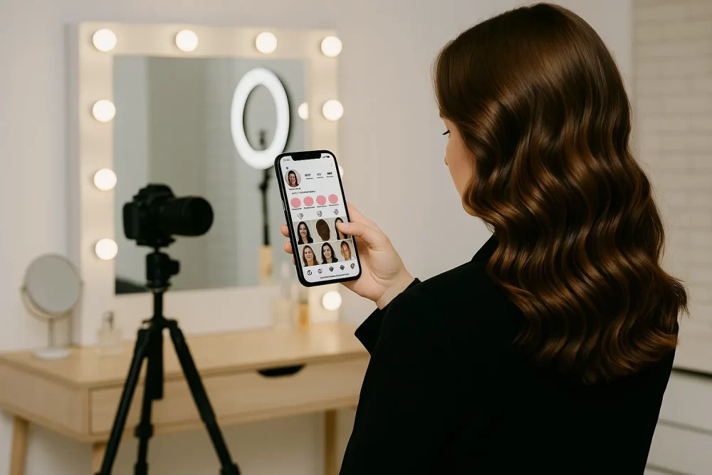 administración de redes sociales para salones de belleza