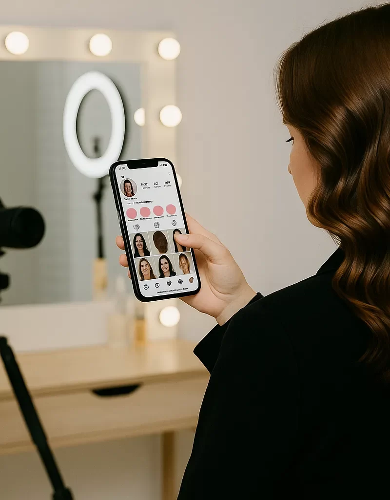 administración de redes sociales para salones de belleza