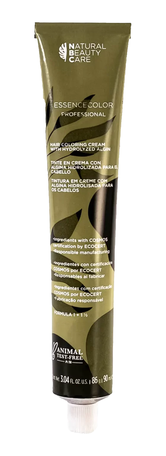 Tinte permanente Natural Beauty Care con ingredientes naturales como moringa, macadamia y quinoa