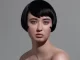 Mujer luciendo bob corto con flequillo corto, creación icónica de la colección de Sassoon Academy.