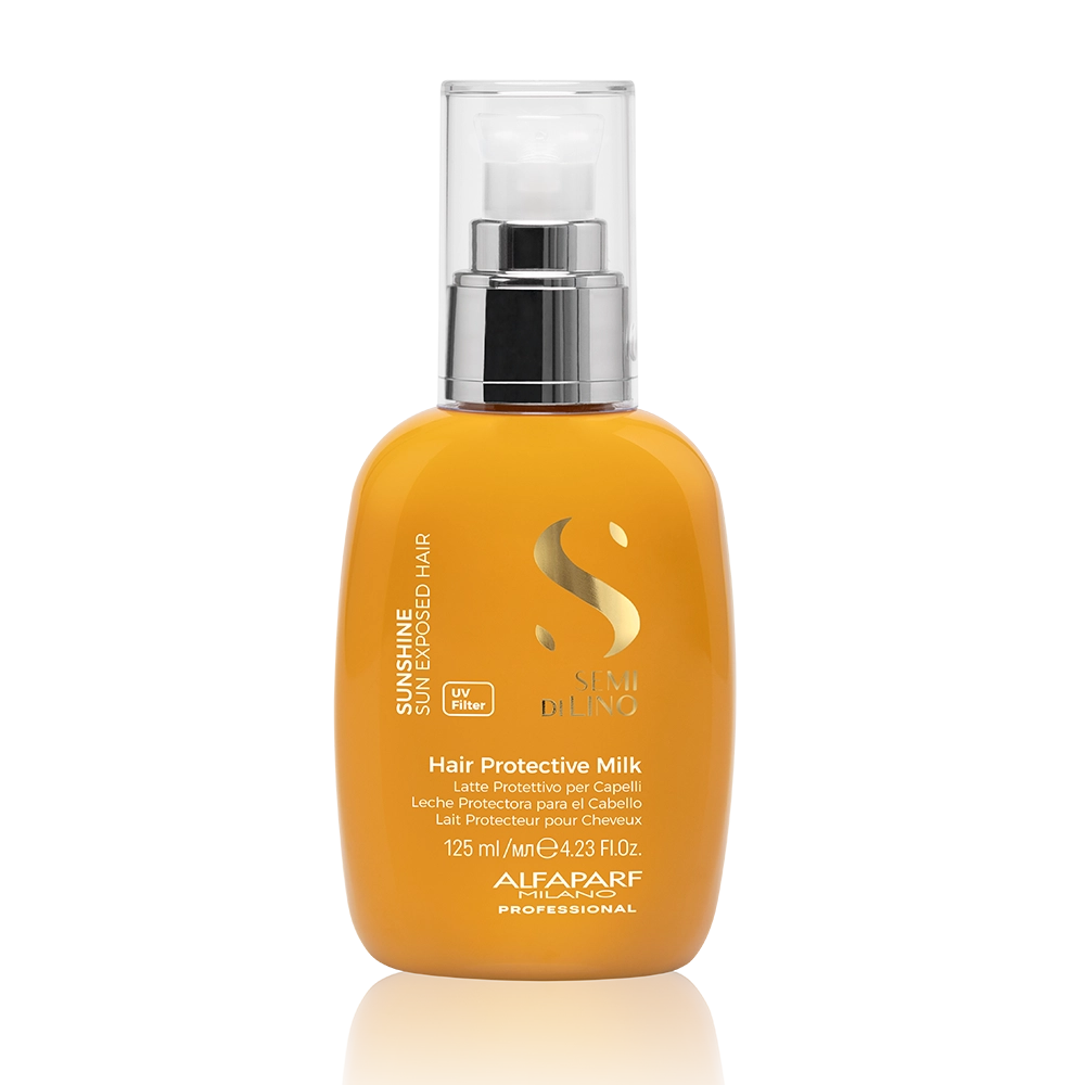 ALFAPARF MILANO, Semi di Lino Sunshine, hidratación, reparación, daño por el sol, daño solar, producto de cuidado del cabello, cuidado del cabello, productos capilares, cuidado capilar, Hair protective milk