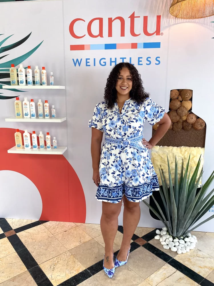 Amber Ashman, International Sales and Marketing Manager de PDC, en el evento Cantu Weightless en CDMX