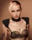 Peinado avant-garde de la colección Wonder por Sarah McCulloch en los British Hairdressing Awards, con cabello artístico y textura escultural.