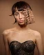 Propuesta artística de cabello de Sarah McCulloch en la colección Wonder, mostrada en los British Hairdressing Awards.