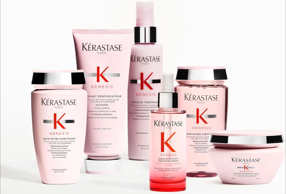 Rutina completa Genesis de Kérastase Paris con productos para combatir la caída del cabello