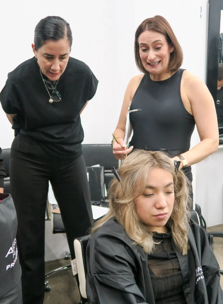 Aspectos del curso Master Colourist impartido por Vivica Davies, en la Academia Alfaparf Milano Professional de Ciudad de México.