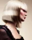Modelo con melena corta rubia, zona interna cálida y acabado pulido de APEX collection de Steven Smart