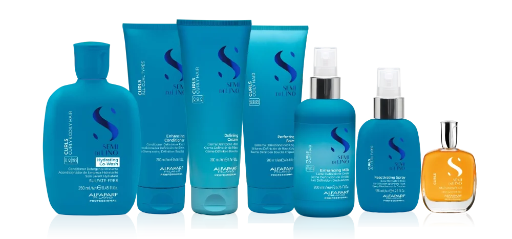 FAMILIA DE PRODUCTOS SEMI DI LINO CURLS DE ALFAPARF MILANO PROFESSIONAL